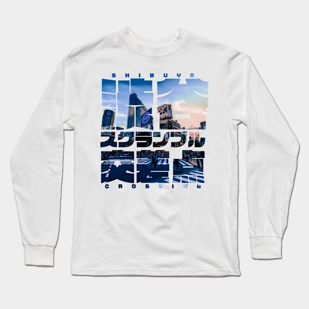 Shibuya Scramble Crossing Long Sleeve T-Shirt by SiamGX